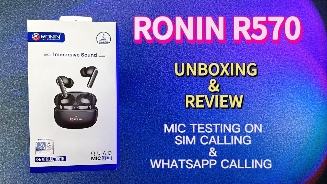 Ronin R570 | Mic and call testing on sim and Whatsapp| Unboxing and review | Best earbuds under 5000