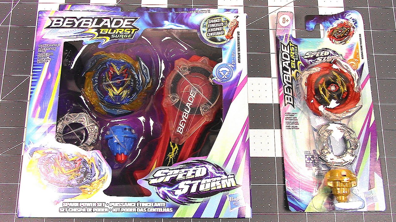 SPARK POWER SET w/ BRAVE VALTRYEK + BRAVE ROKTAVOR | Beyblade Burst Surge SpeedStorm