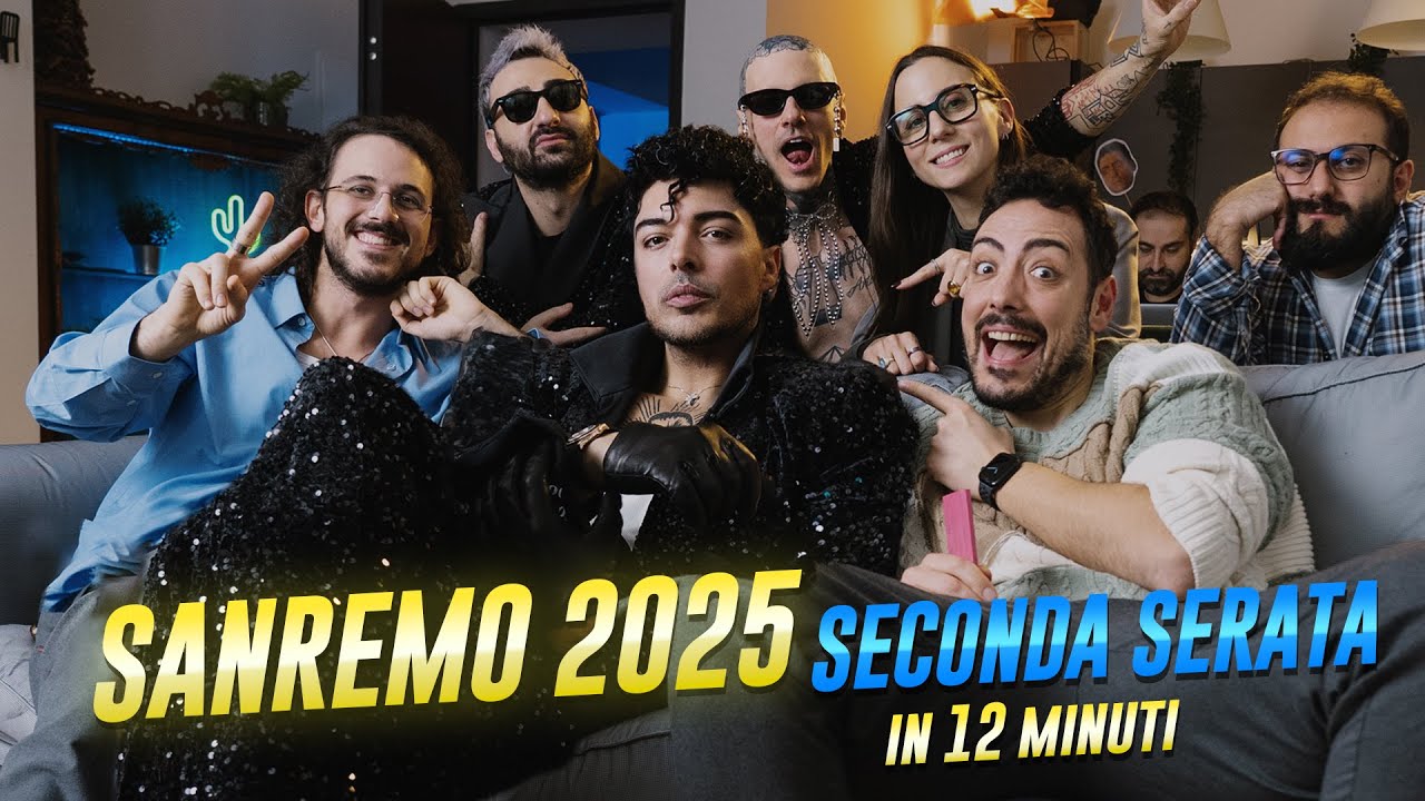 LA SECONDA SERATA DI SANREMO 2025 con i The Kolors, S. Brancale, Big Mama, Shablo, Joshua e Tormento