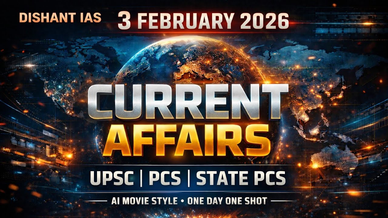 🔥 The Hindu Current Affairs 3 Feb 2026 | DISHANT IAS | UPSC PCS