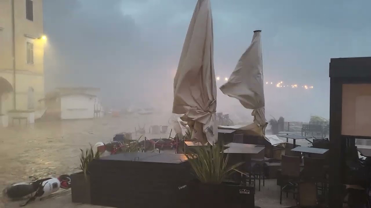 Extremes Unwetter in Rovinj 16.06.2025!