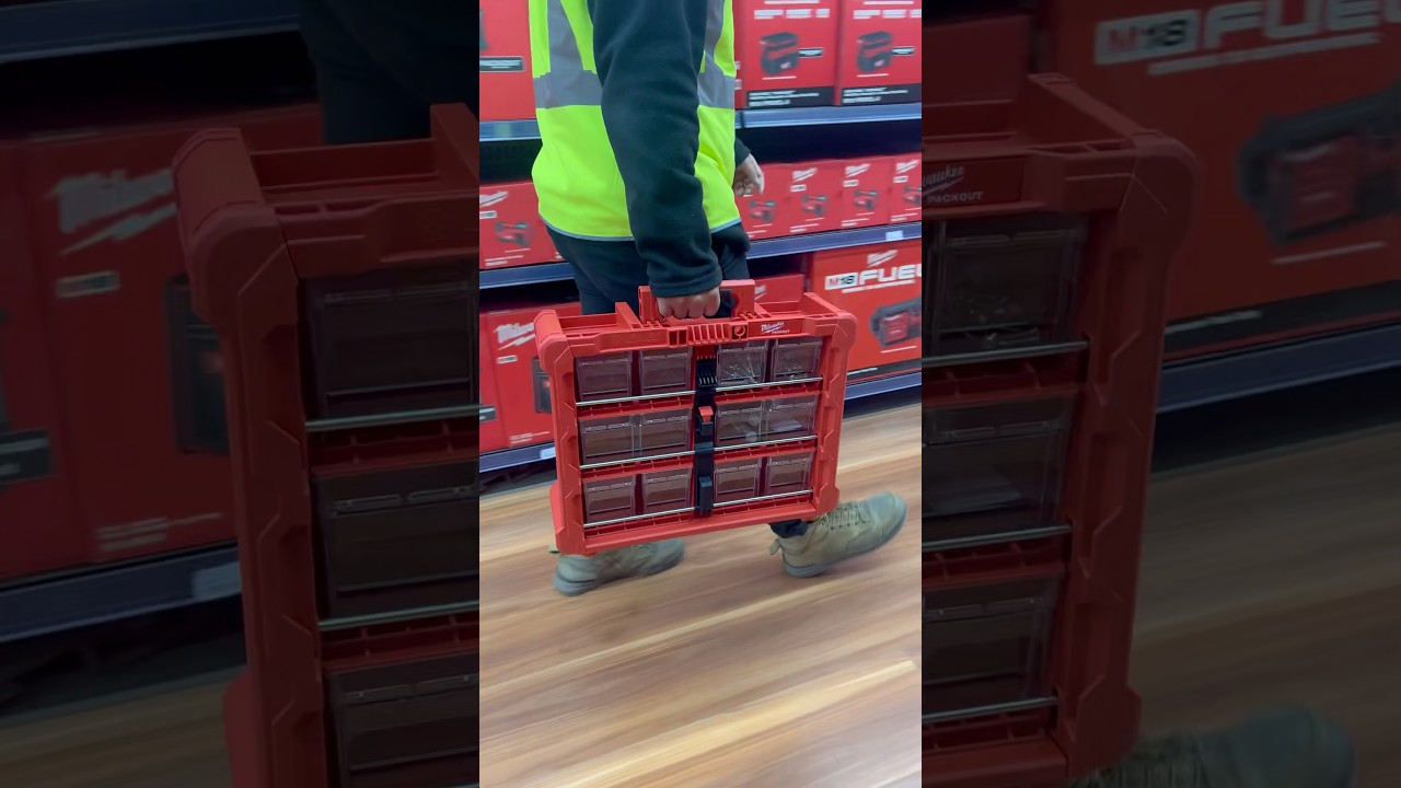 NEW Milwaukee PACKOUT Tilt Bin Organiser - 48228433 #welovetools #teamsydneytools #milwaukee
