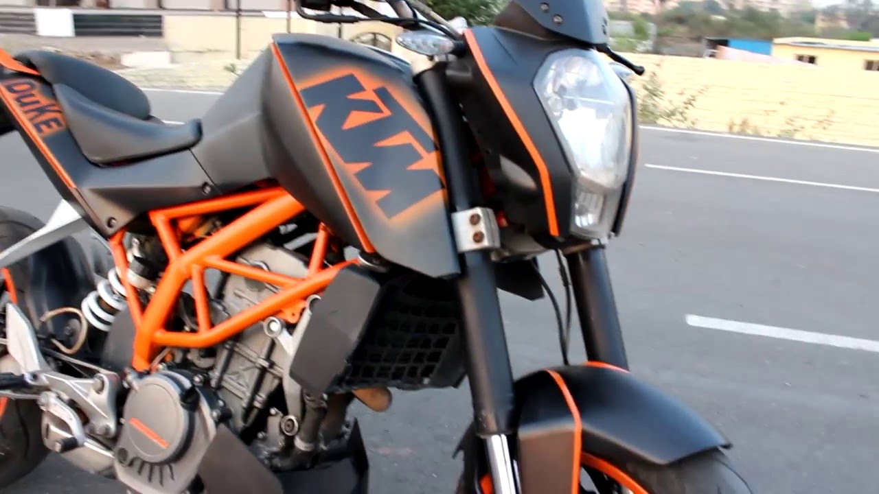 modified KTM duke graphics carbon chrome customs