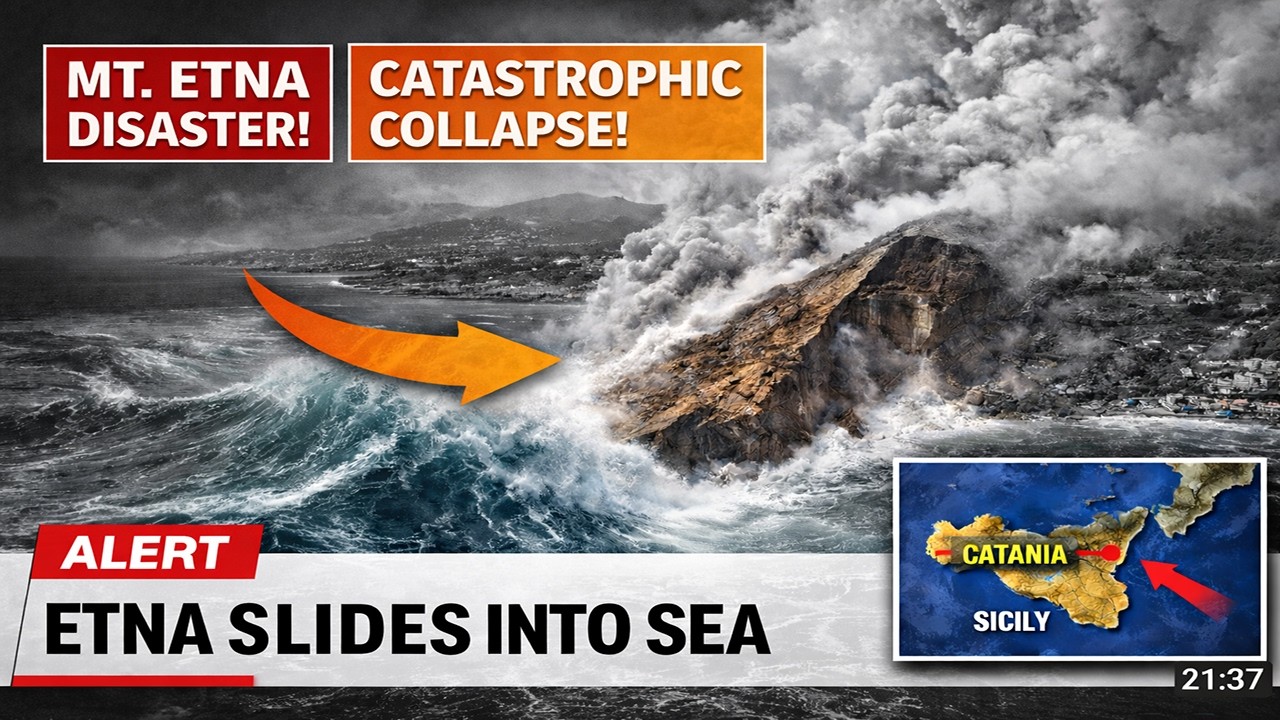 1 MINUTE AGO: Sicily's Etna SUDDENLY Slides Into Sea as Scientists Warn of Catastrophic Collapse