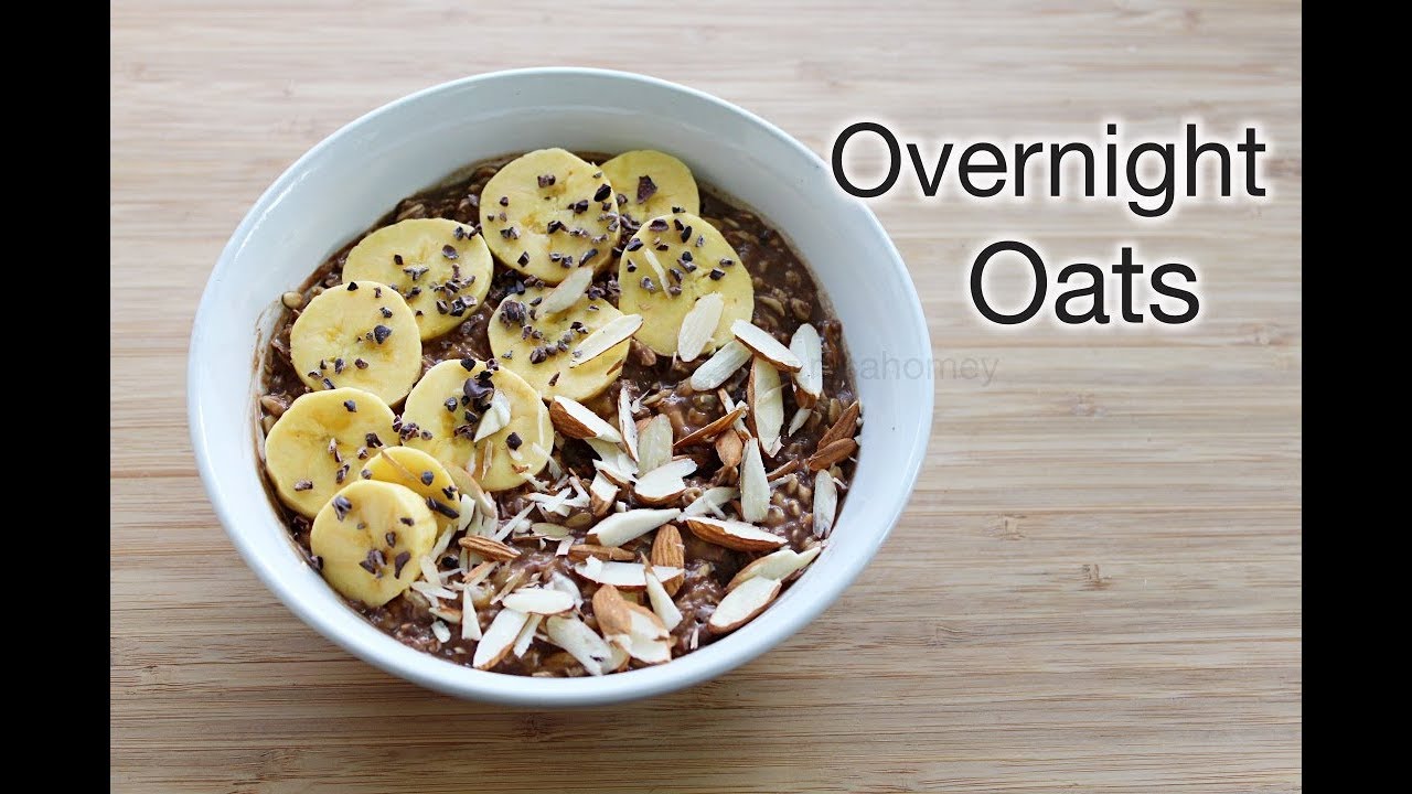 Overnight Oats Recipe - Chocolate Banana Overnight Oats - Healthy Breakfast Recipes