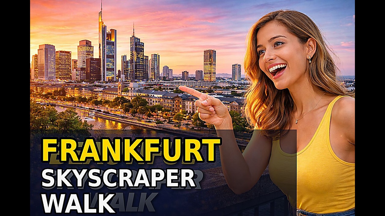 Beautiful Skyscraper Walk &ndash; Skyline Frankfurt#frankfurt #citywalk #frankfurtgermany#frankfurtvibes