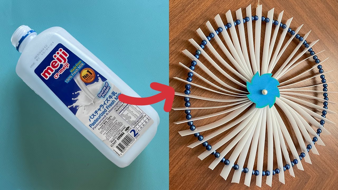 Unique Upcycle Idea using Plastic Milk Bottle | Wall Hanging | Best out of waste | @SindhusCrafts