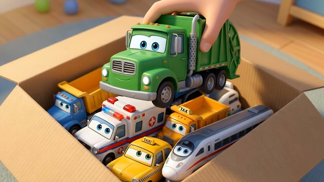 Toy Cars Song 🚓🚒 Police Car, Fire Truck & School Bus | Street Vehicles & Kids Songs