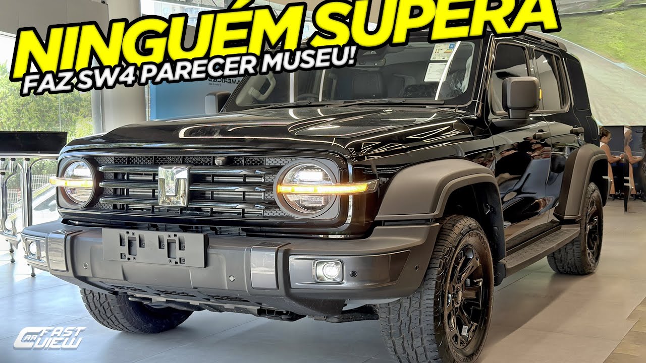 NOVO TANK 300 2026 4x4 DE LUXO, FAZ 20 KM/L, 10X MELHOR E +BARATO QUE SW4 E COMMANDER! GWM DEU AULA!