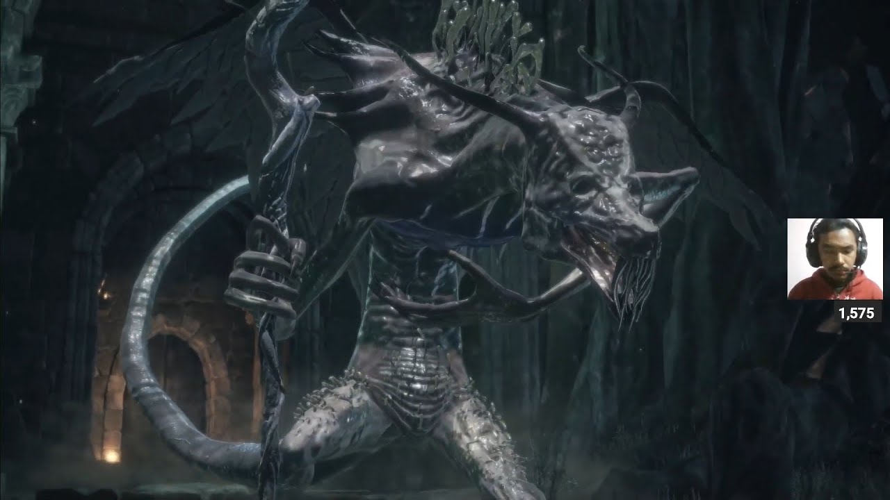 Defeating Oceiros, the consumed king and Champion Gundyr.