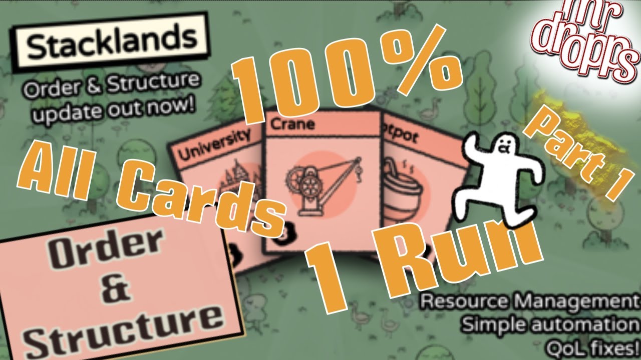 All Card 100% 1 Run Fresh Save -  Stacklands - Order and Structure