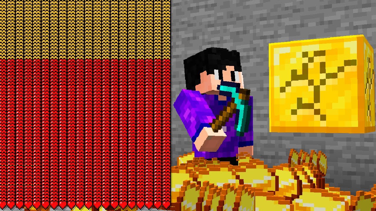 Minerar MULTIPLICA CORAÇÕES no minecraft