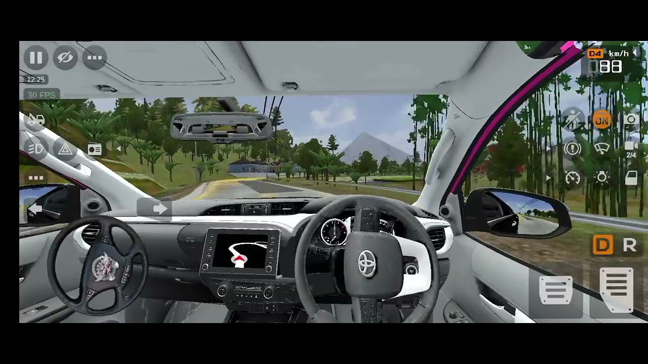 Bus simulator Indonesia TOYOTA Hilux 2022 model exterior review and drive review 