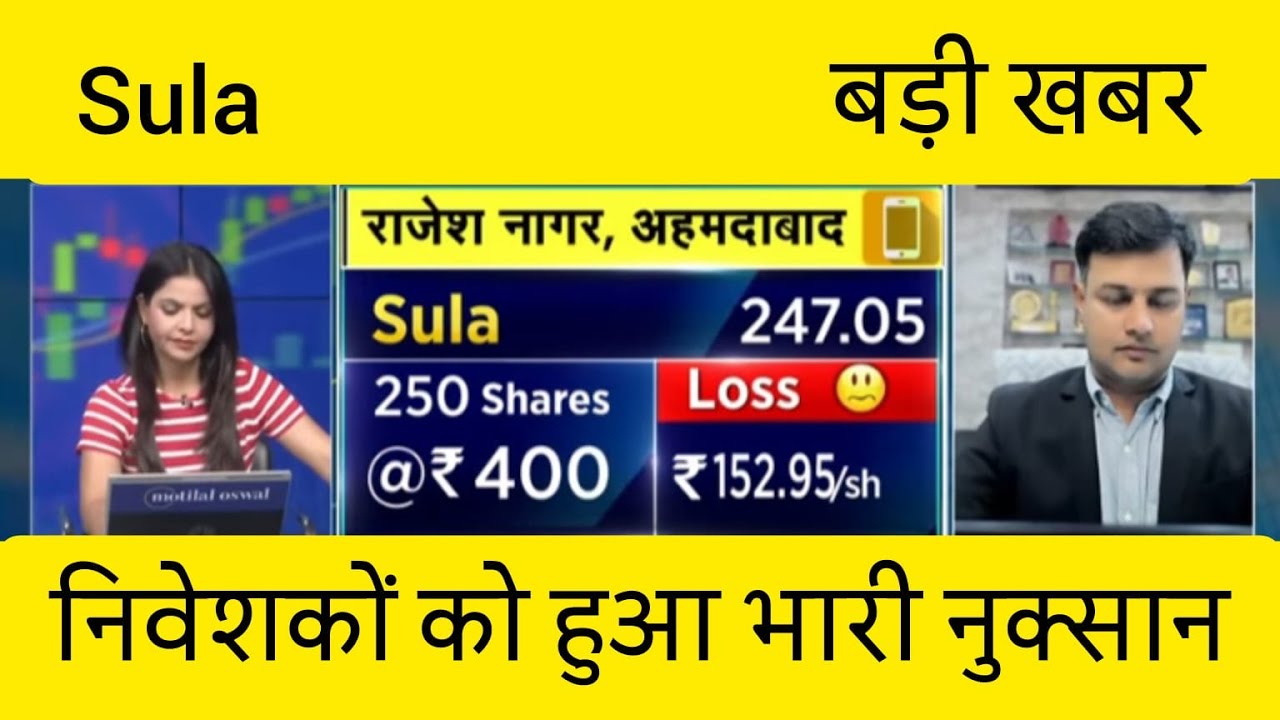Sula Vineyards Share Analysis | Wine Industry Stock | Sula Share Price Today 🍷📈