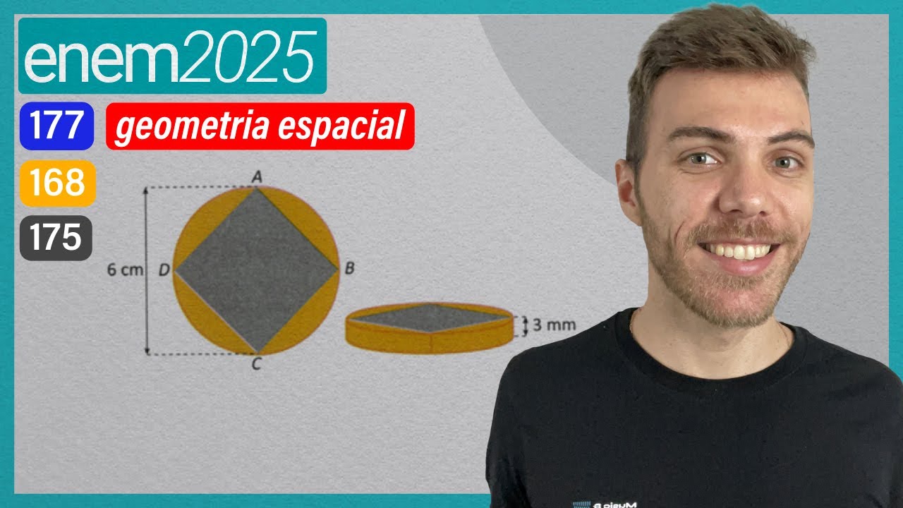 ENEM 2025 - A figura ilustra o projeto visual para confecção de uma medalha comemorativa, com a