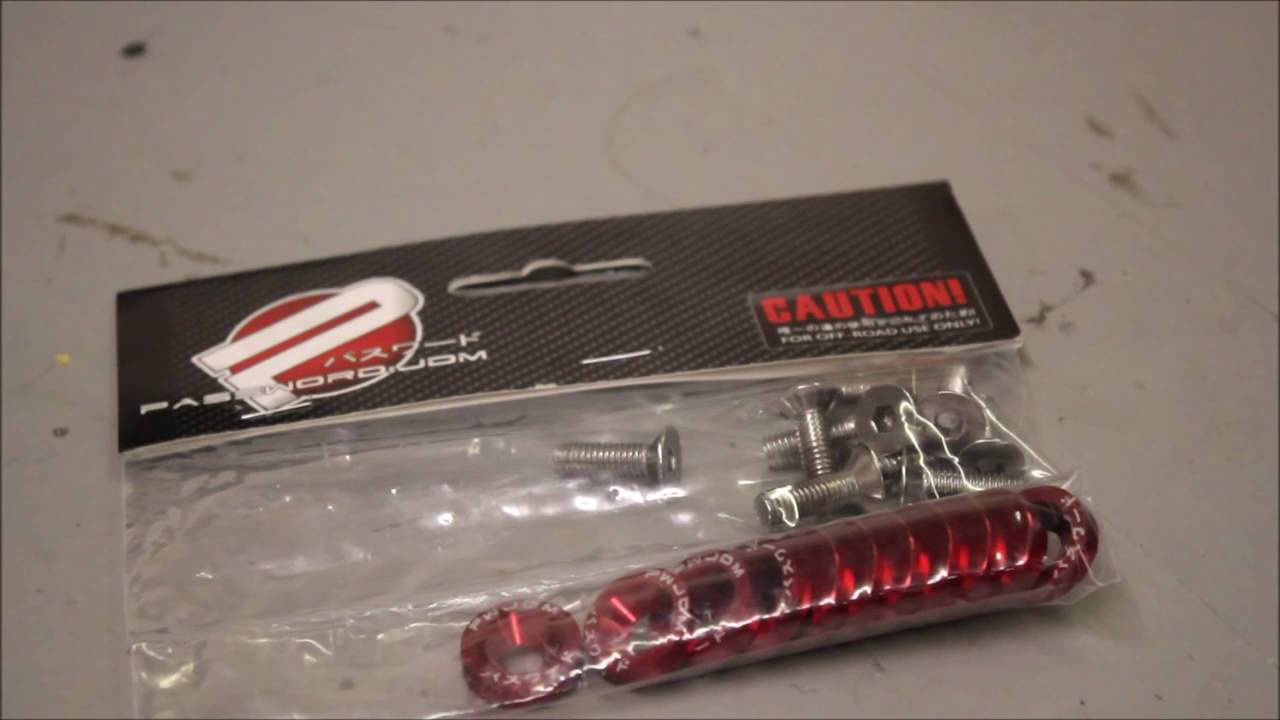 Fender Washers and Bolts