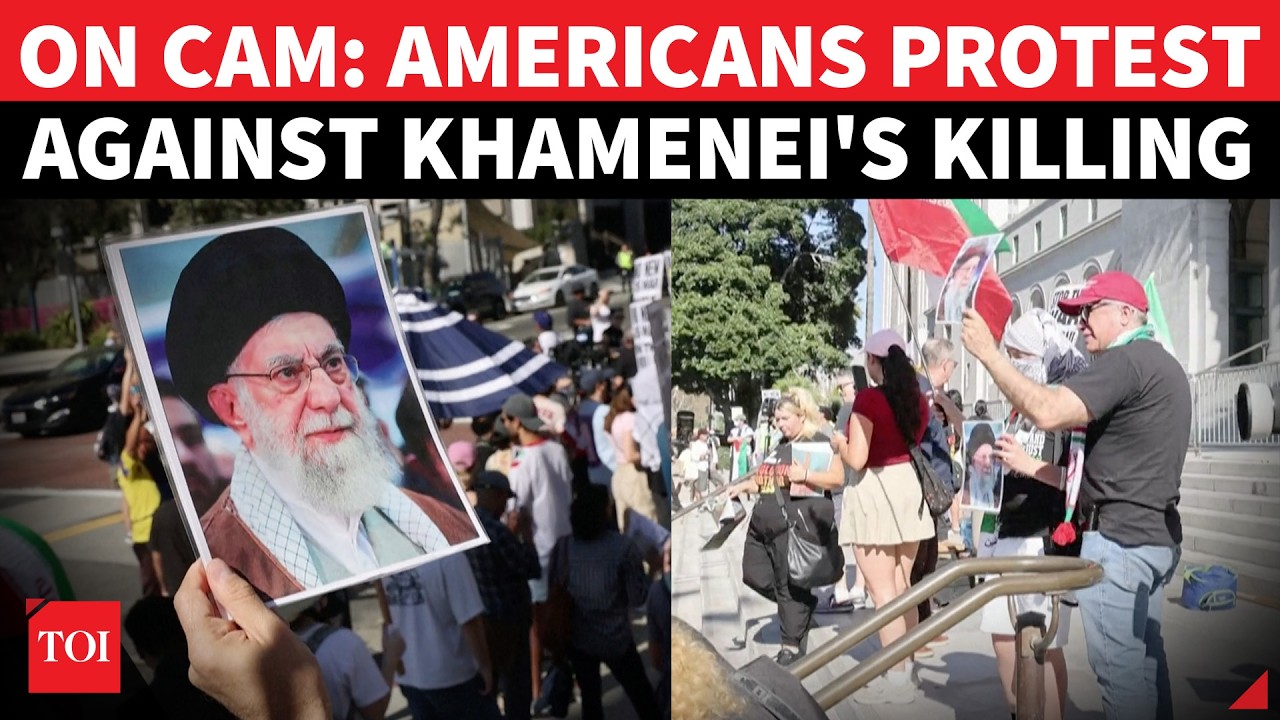 ON CAM: Americans Rally For Khamenei; Massive Protests At Times Square, Los Angeles Against Iran War