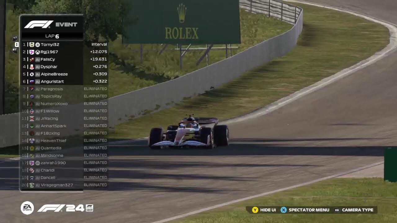 F1 lets race guys for the last of 2025