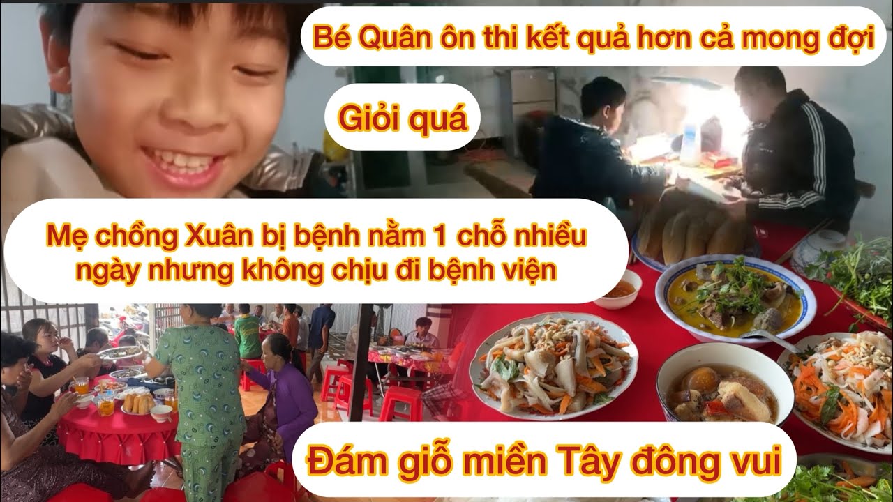 ￼ Bé Quân ôn thi giữa học kỳ kết quả quá tuyệt vời.-mẹ chồng Xuân bị bệnh nằm 1 chỗ nhiều ngày