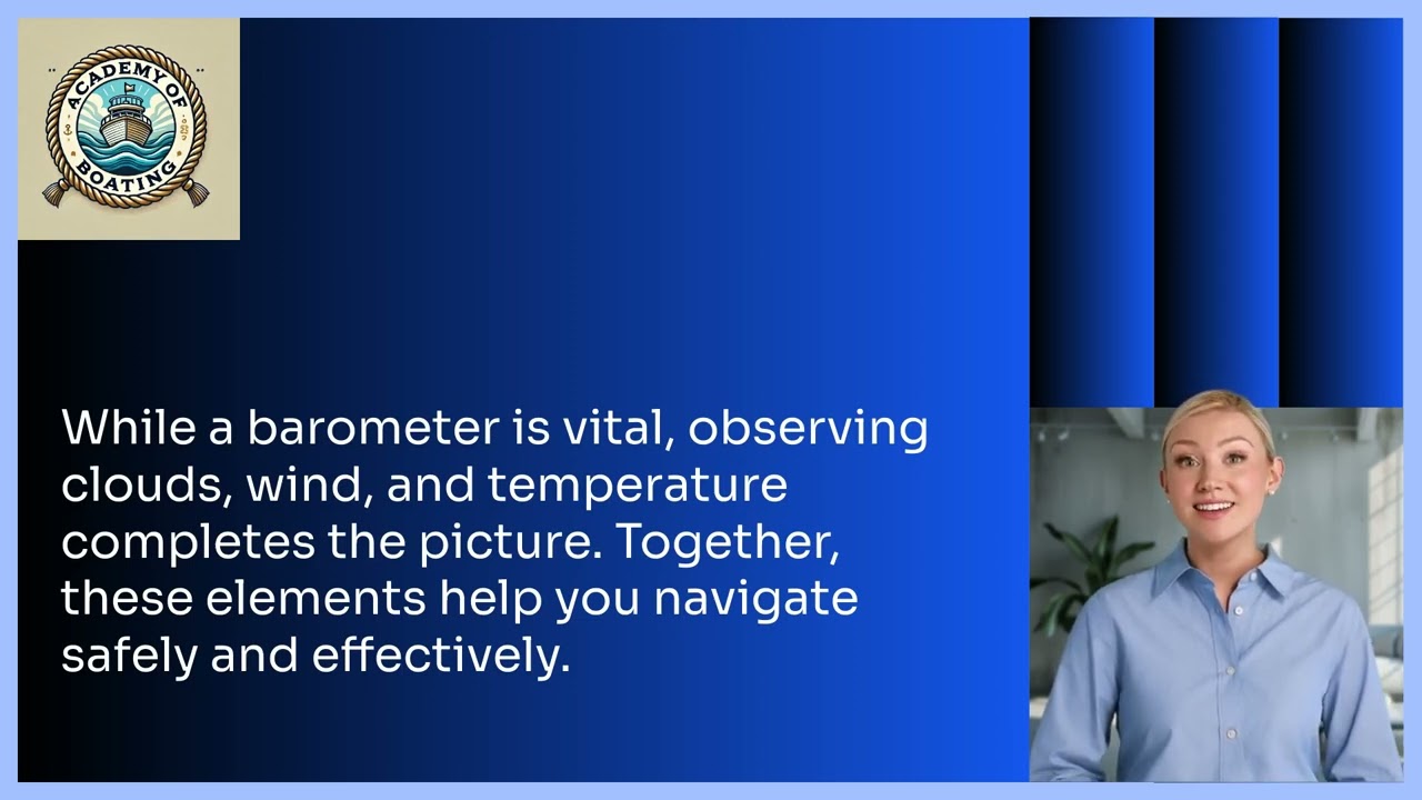Boat Barometer Usage and Understanding. Videos on boating safety, skills and navigation.