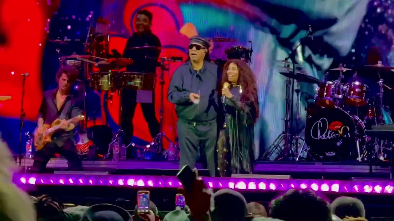 “Tell Me Something Good” live: Chaka Khan w/Stevie Wonder