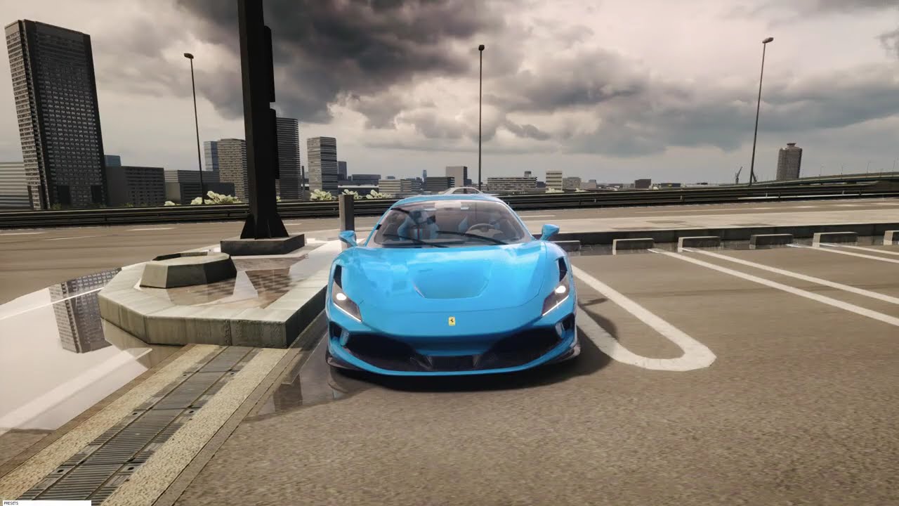 Assetto Corsa - Ferrari F8 Tributo 300km/h Light Traffic