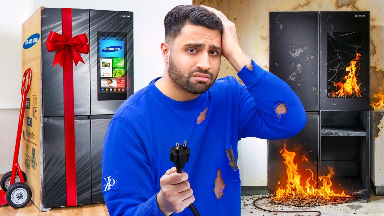گند زدم به خونه جدیدم 😢 یخچال ۲۵۰ میلیونی خرابه…