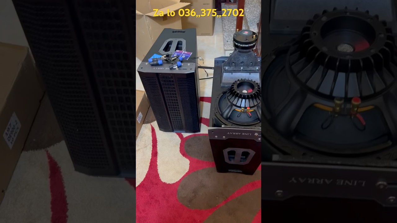 Loa Full 30 Array RCF, mẫu PSD, neo hiwell 30 2 tầng coil 100 nhôm dẹt + treble 850 