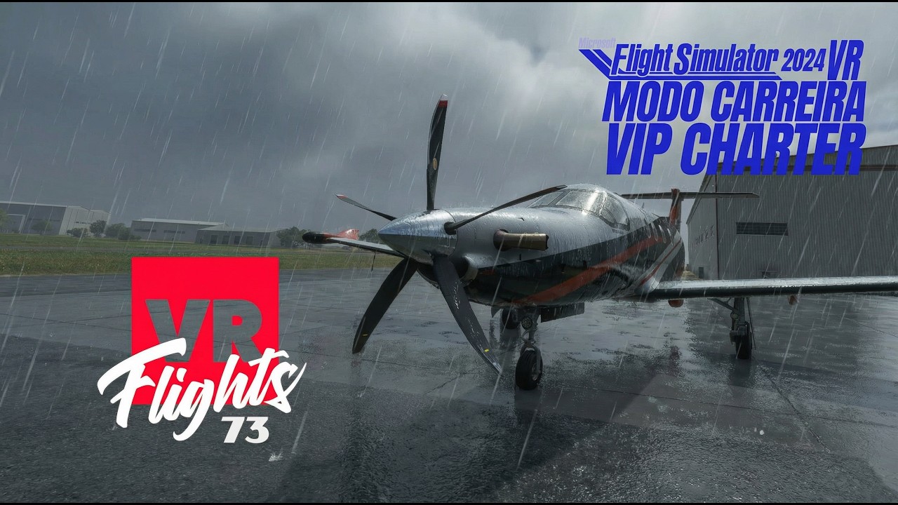 VIP no PC12 de Araraquara até o Rio de Janeiro. Deu Freeze no VR no touchdown. ✈️⛈️🌈😒