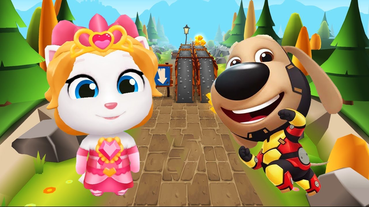 New Character, Valentine Angela Vs Iron Ben - Talking Tom Gold Run