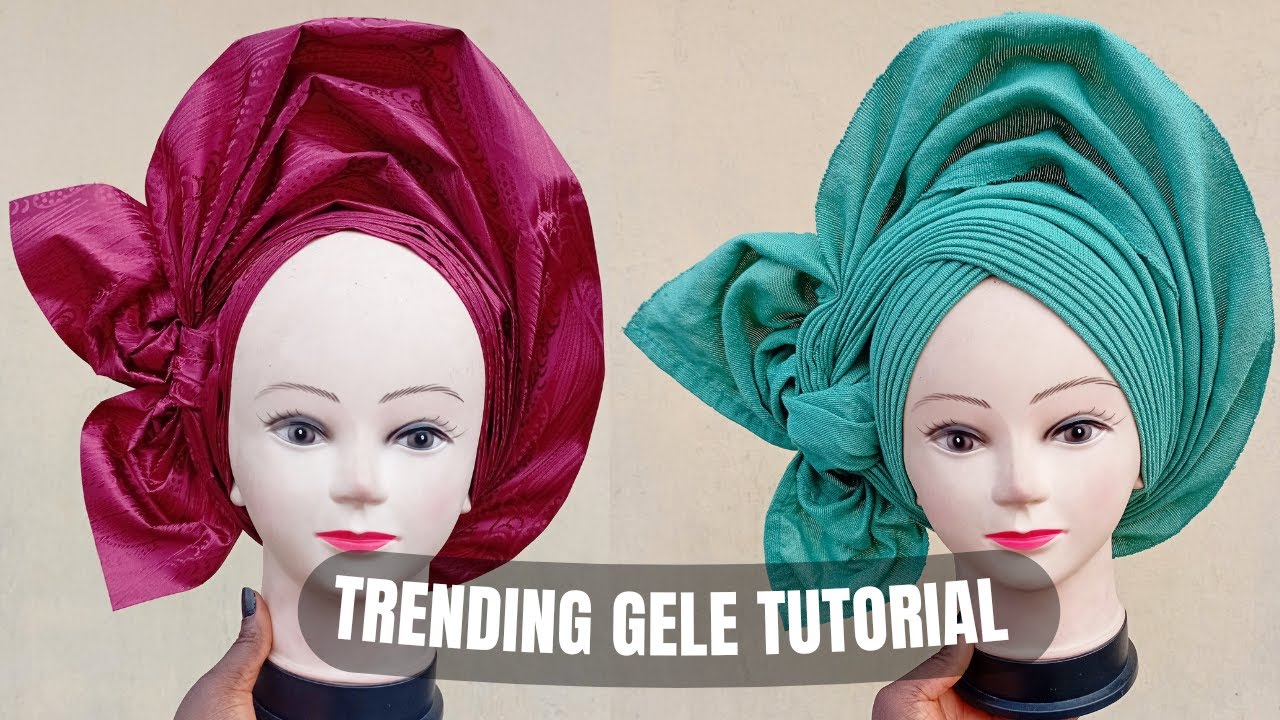 How to tie Trending 2024 gele using Sego | Easy steps #064 #viral #gele #bridal #fyp