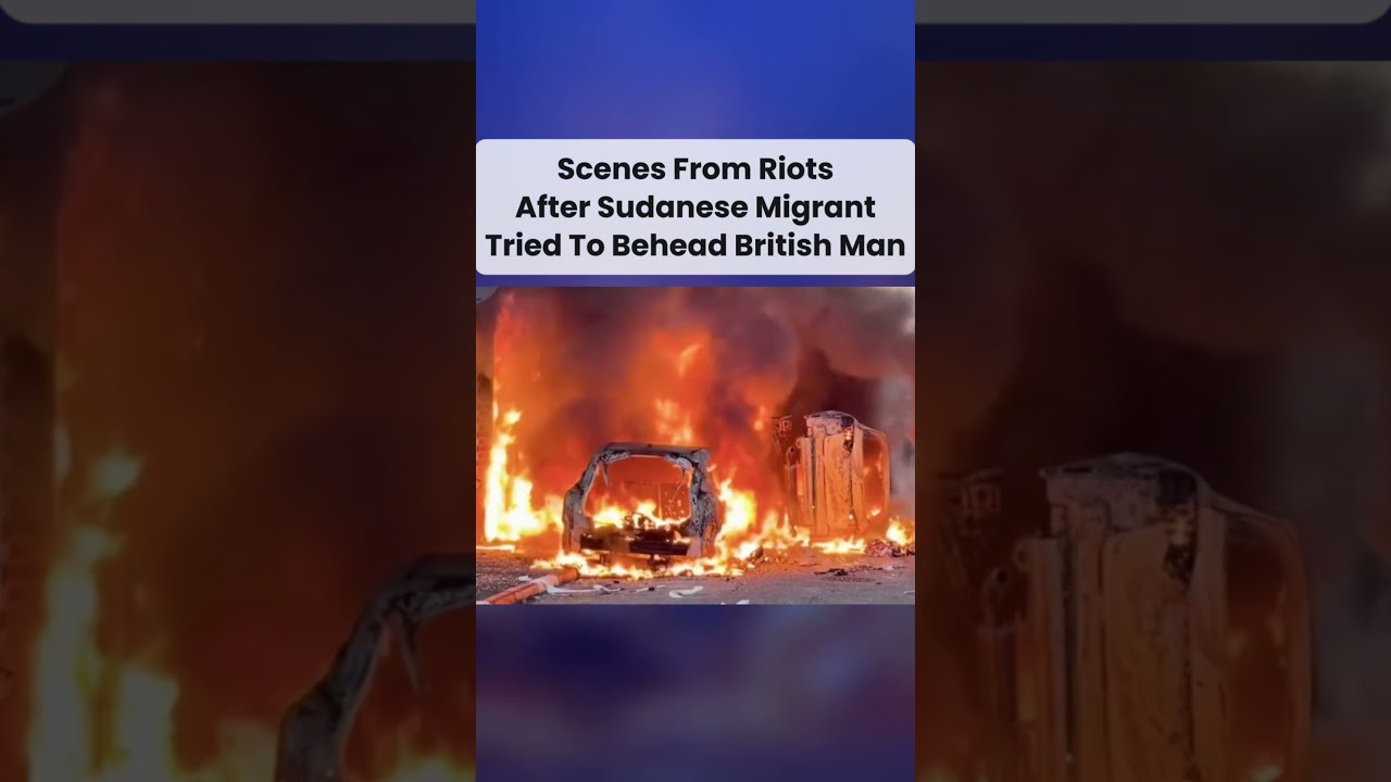 Scenes After Belfast Riot #ukpolitics #belfast #immigration #riot #publicorder #police #stabbing