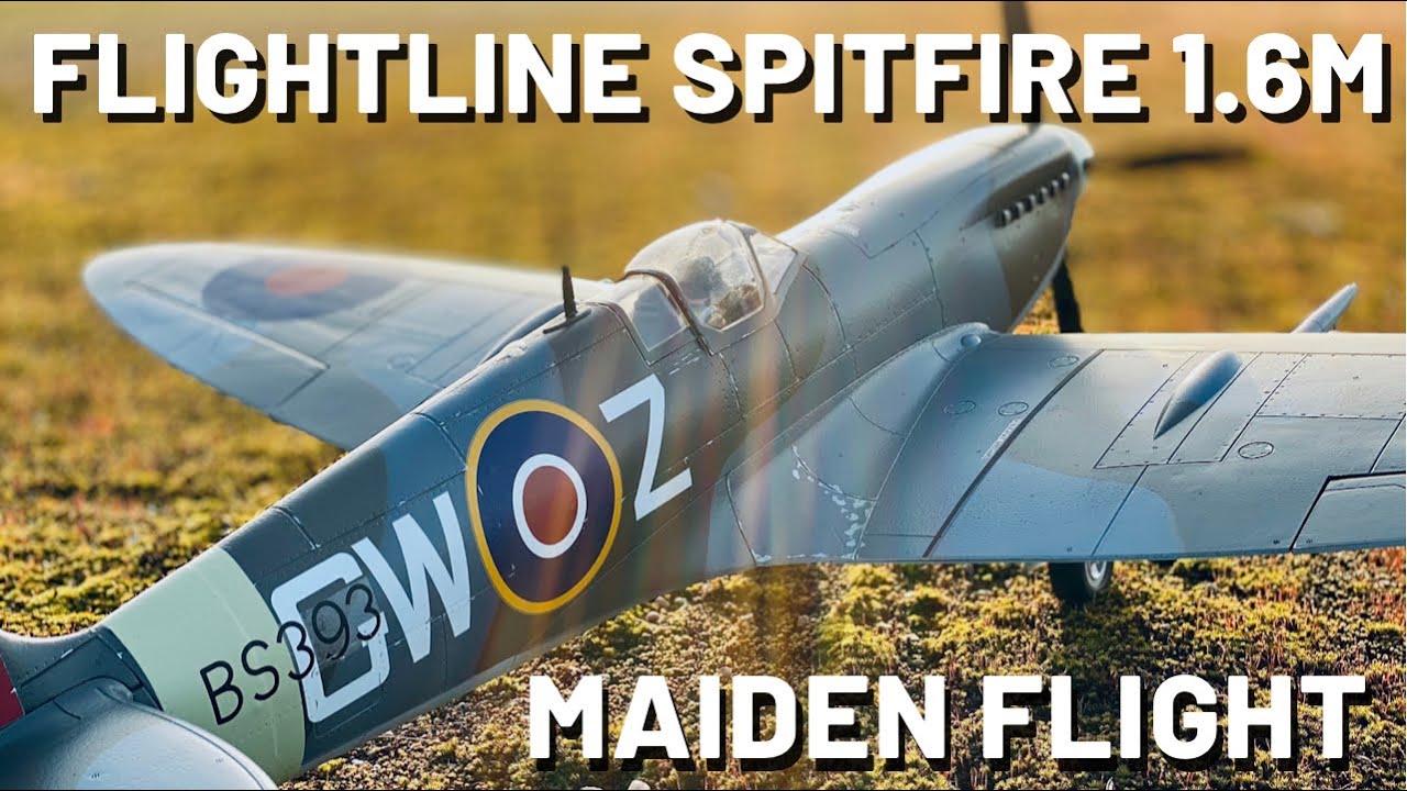 Flightline Spitfire Mk.IXc 1600mm PNP - MAIDEN & 2nd FLIGHT (4K)