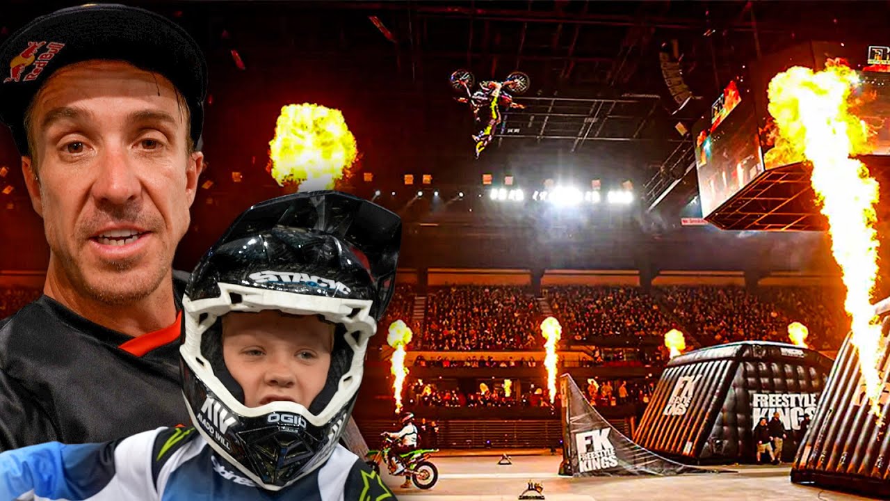 Father & Son Ride in EPIC FMX Show!! Freestyle Kings Tour Sydney!