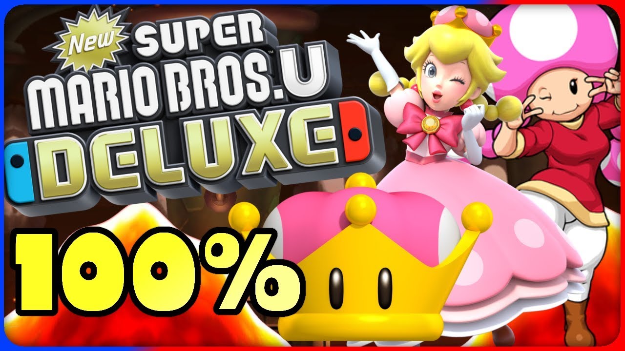 New Super Mario Bros. U Deluxe 🌰 5-C Iggy's Volcanic Castle 🌰 100% All Star Coins