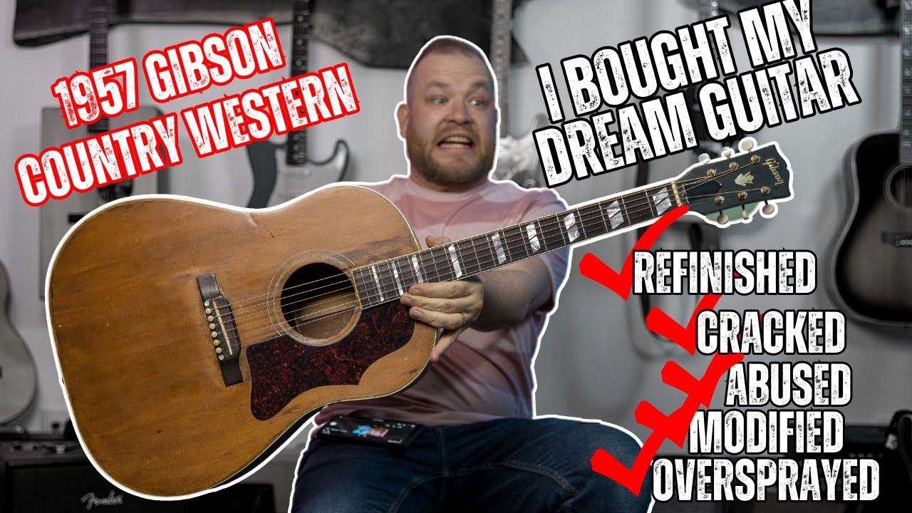 I bought my dream guitar! It might be a nightmare! 1957 Gibson Country Western!