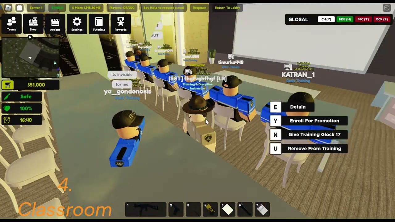 Basic training - Higfield city police - TDU - Roblox