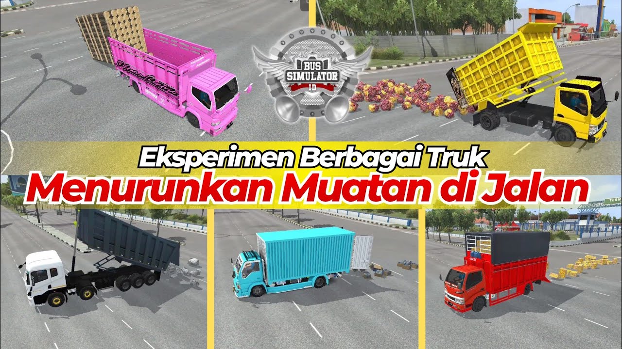 Coba Menurunkan Berbagai Muatan Truk di Tengah Jalan‼️