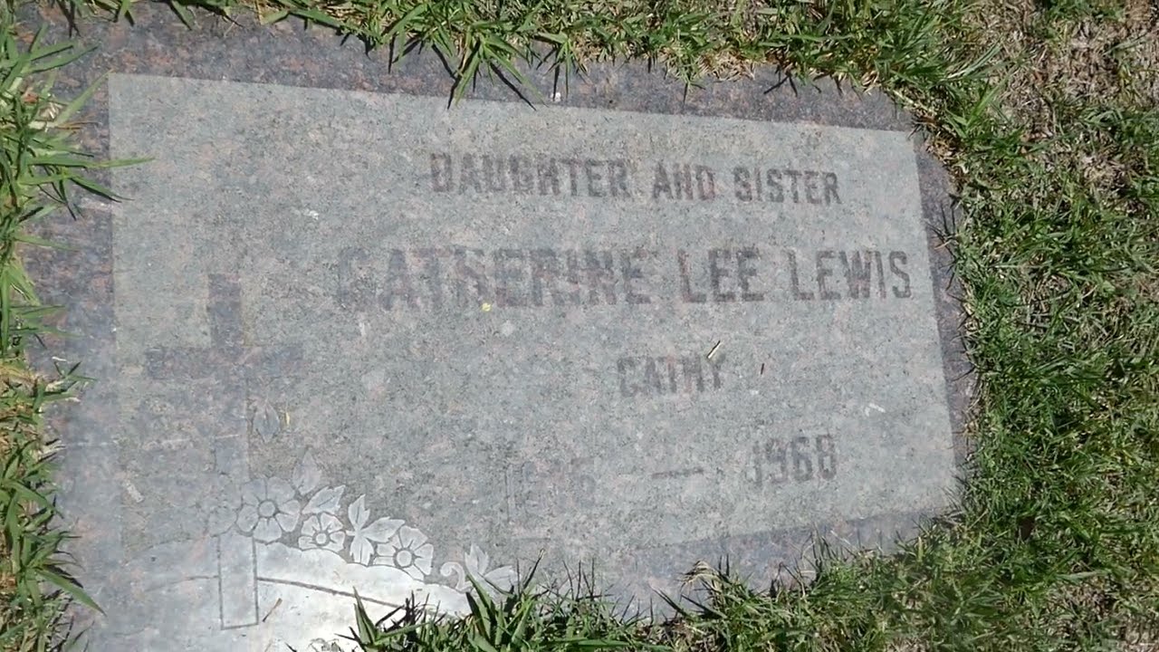 Actress Cathy Lewis Grave Garden of Legends Hollywood Forever Cemetery LA CA USA August 5, 2022