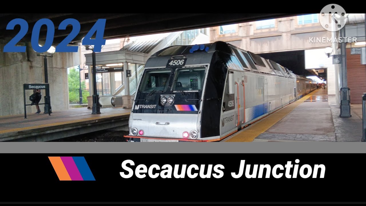 NJT Rail Action in the rain at Secaucus Junction (7/13/24)