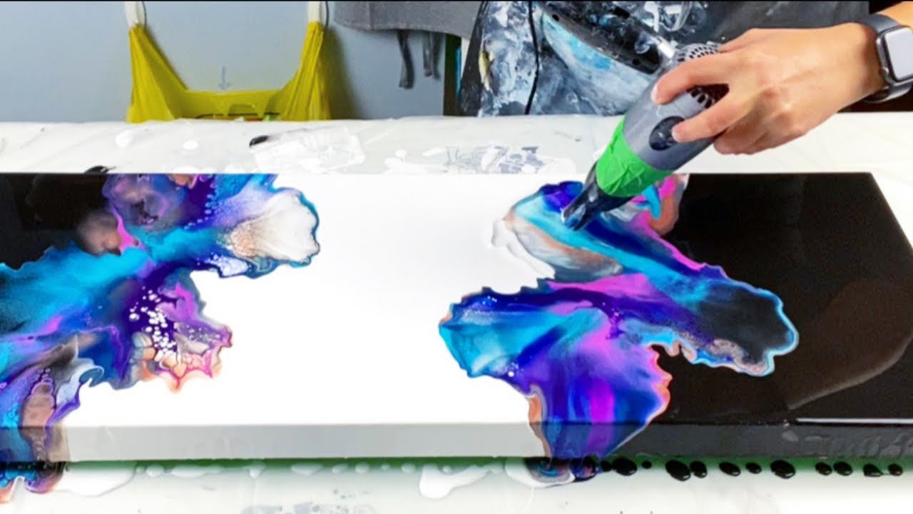 # 283 - AMAZING Shimmer! Acrylic Pour Painting Tutorial