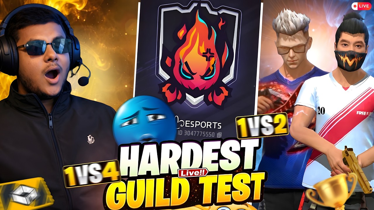 2 VS 4 || Guild Test Reaction 😱 On Your Gameplay || Free Fire Guild Test Video