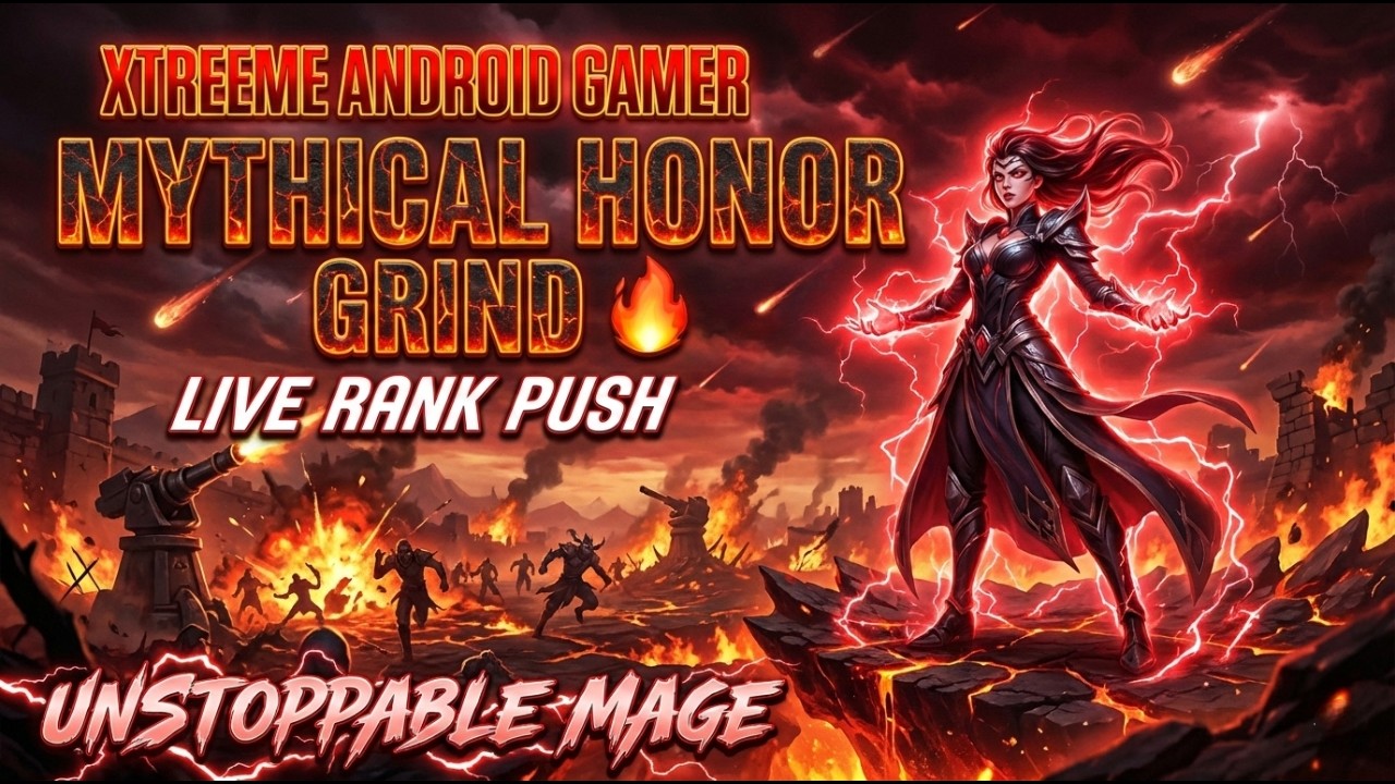 🔥 MYTHICAL HONOR RANK PUSH LIVE | Mage Domination ⚡ MLBB Ranked Grind | XTREEME ANDROID GAMER LIVE 🔴