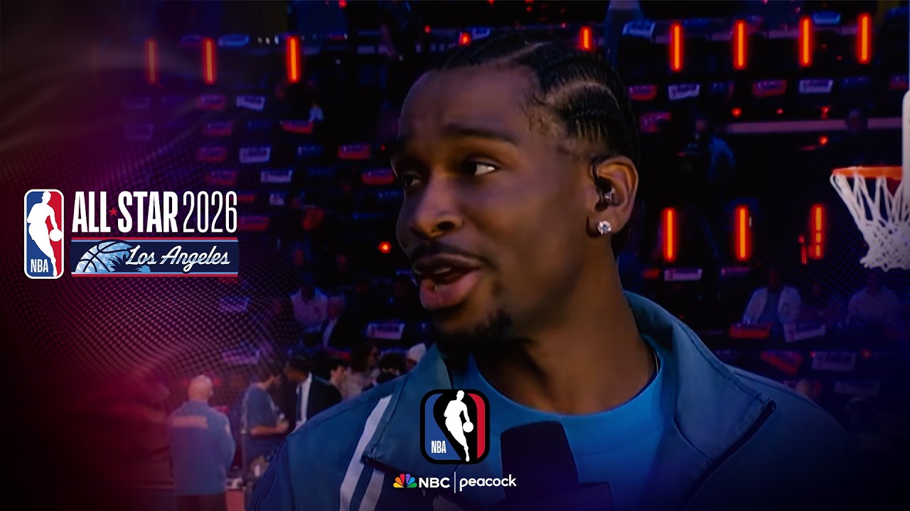 Shai on pace of his game: 'You run fast, I go slow' | NBA All-Star Game | NBA on NBC
