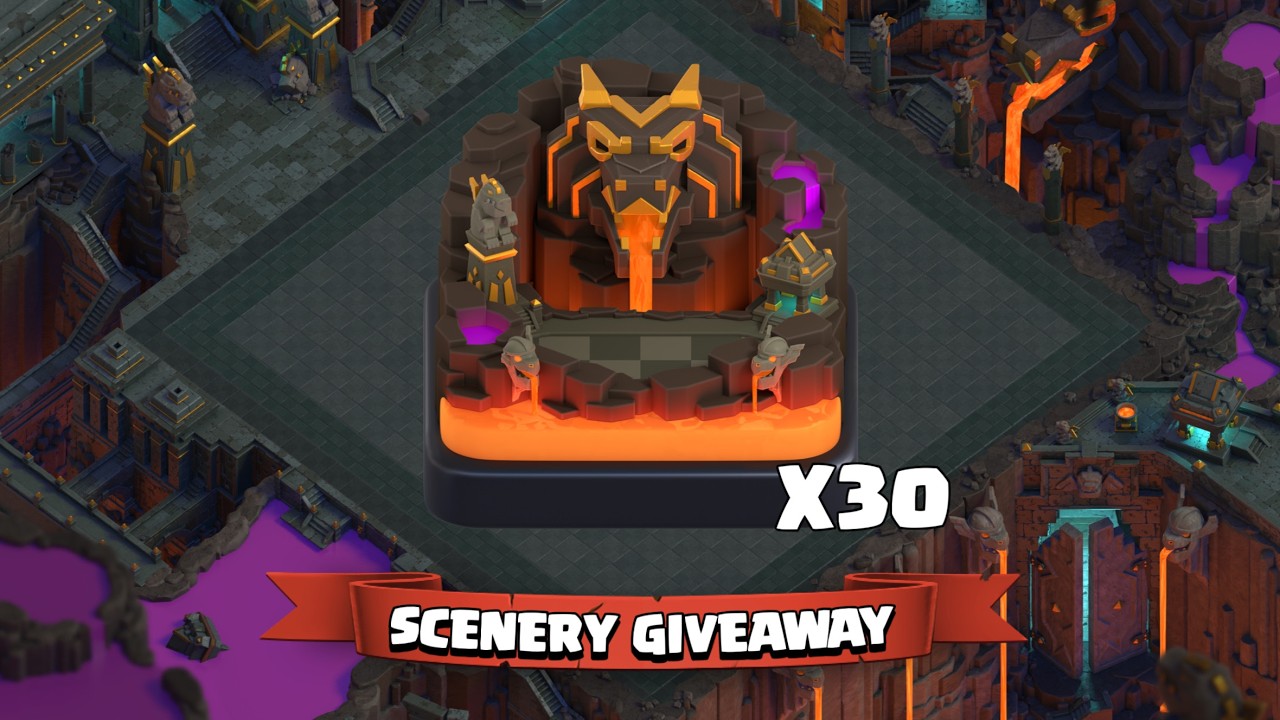 30 X Clash of Clans Scenery Giveaway