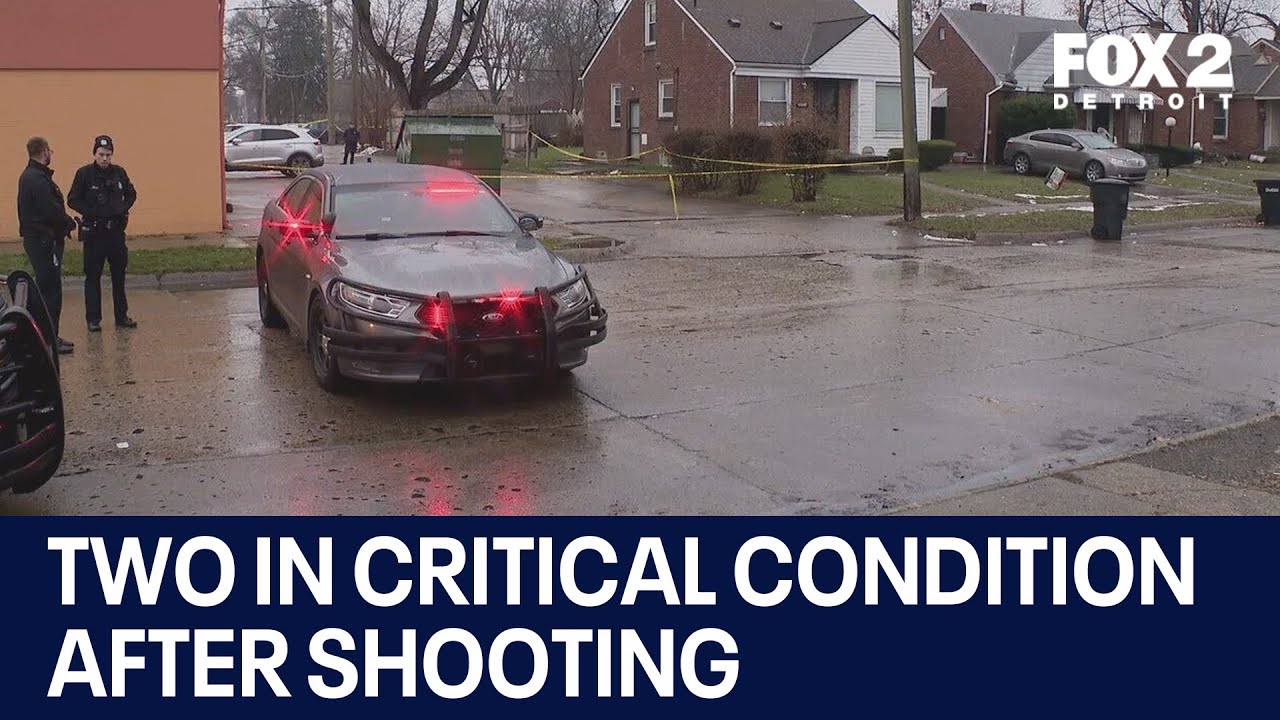 Two in critical condition after shooting on Detroit's west side