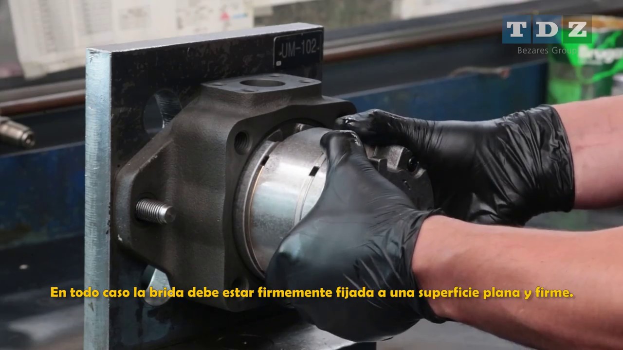 Montaje de bomba de Paletas TDZ - Bezares  (Sistemas hidráulicos)