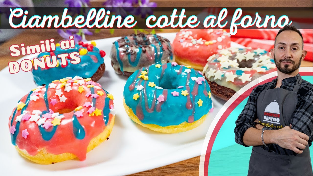 Ciambelline al forno simili ai DONUTS - Ciambelle sofficissime