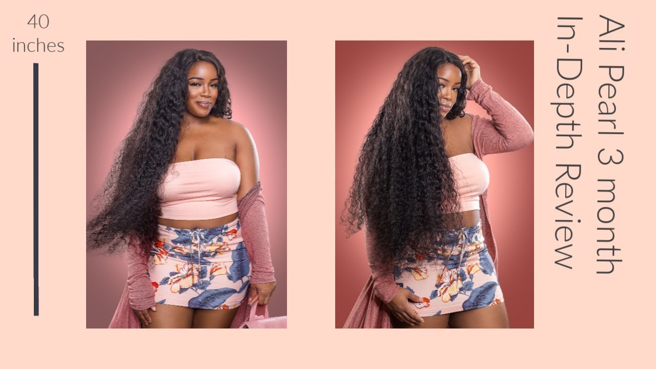 Start To Finish 3 Month Hair Review | Ali Pearl | 40 inches Brazilian Loose Deep Wave