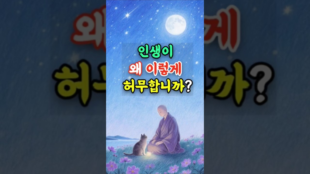 인생이 왜 이렇게 허무합니까?ㅣ황금명언